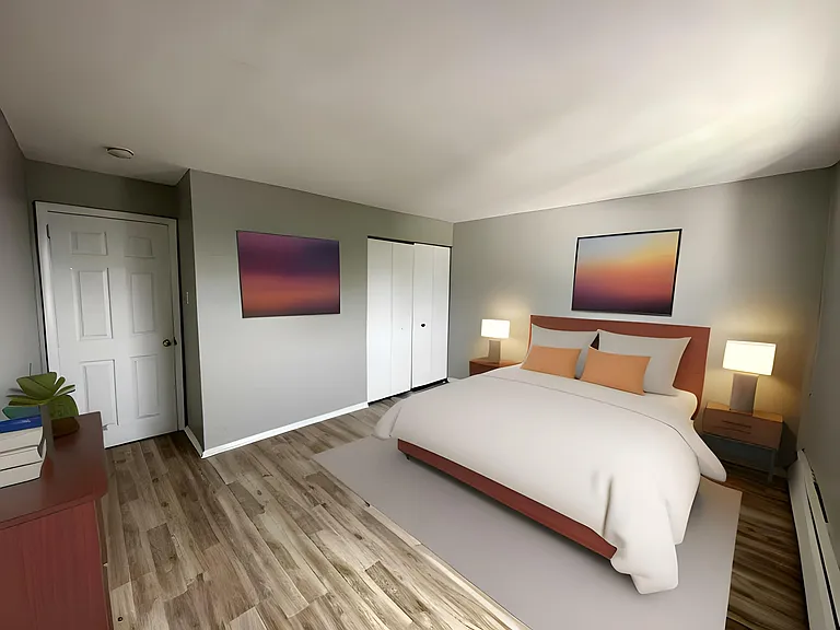 Virtually Staged Bedroom