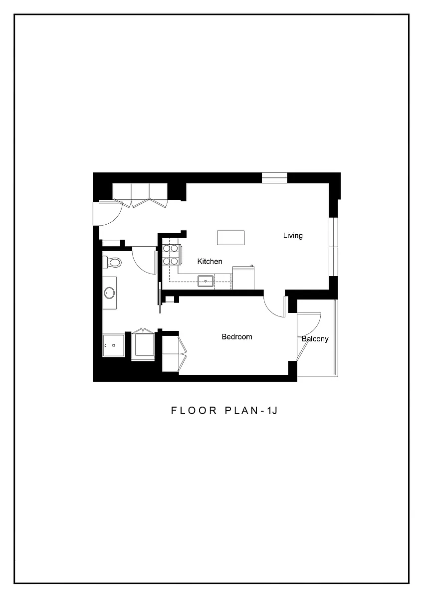 Floor plan 1J