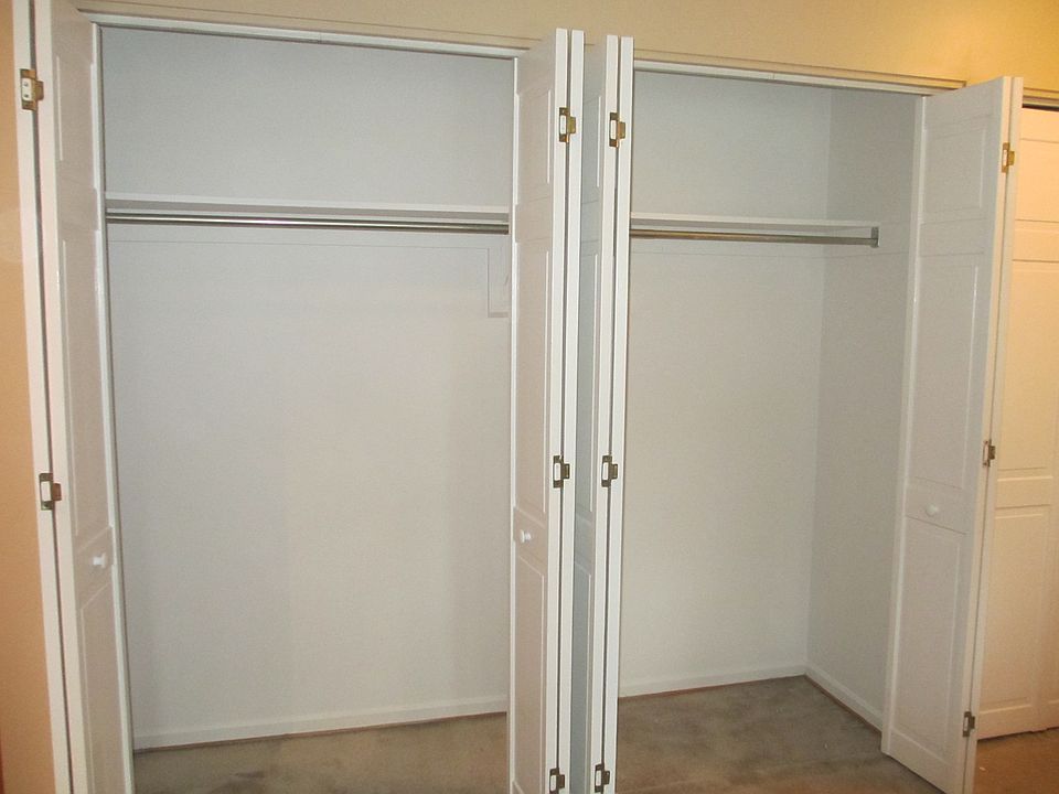 living room closets open