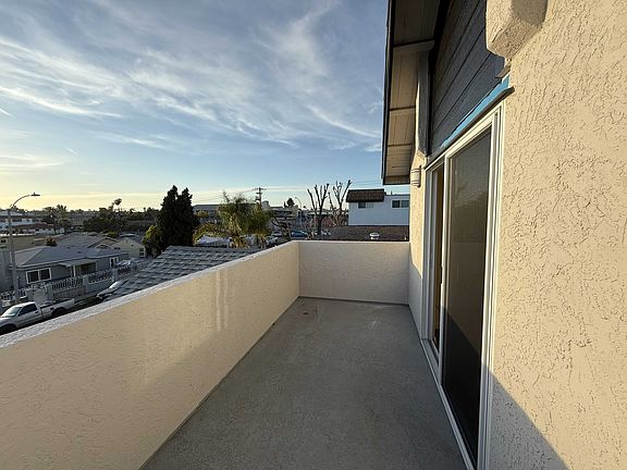 Huge balcony off the master bedroom suite