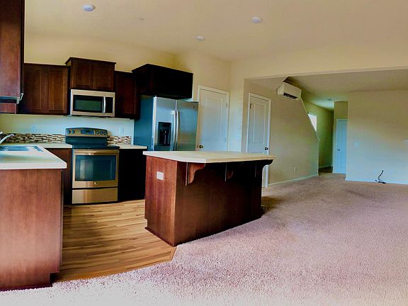 Living Room + Kitchen + Fireplace