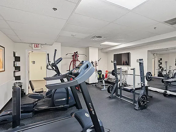 Lower level gym
