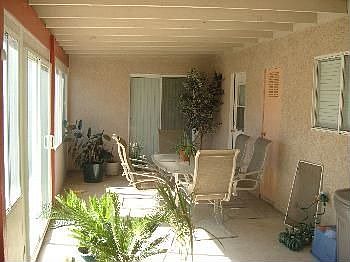 Enclosed Patio 15'x33' with sliding windows and sliding door