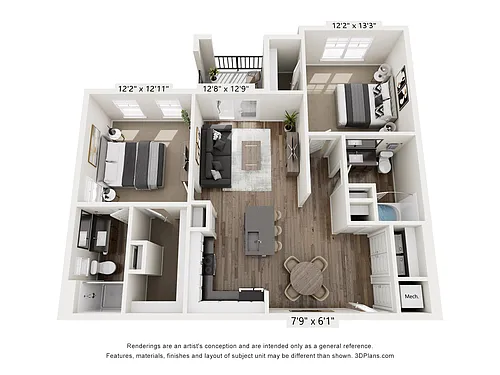 Floor plan 2X2