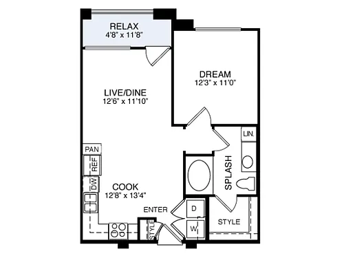 Floor plan 2A1-1