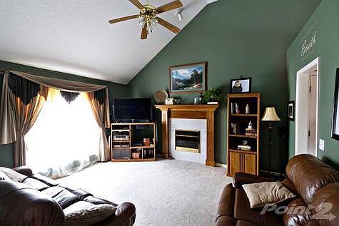 Great room with fireplace