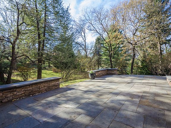Expansive bluestone terrace