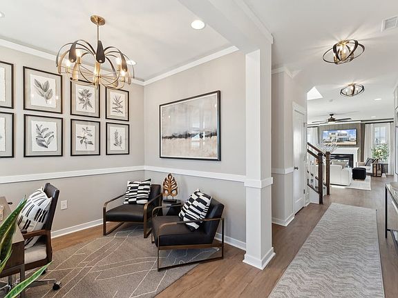 The foyer and study in the Sterling by Brookfield Residential.