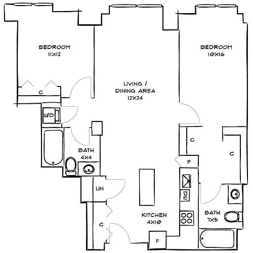 Floor plan Sudbury