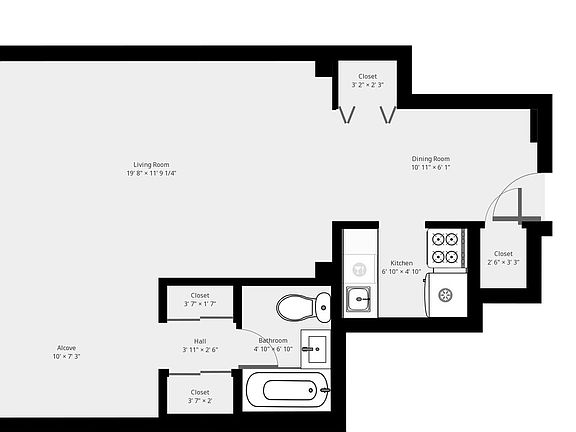 2nd image of 320 W 56th St APT 4F