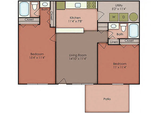 Floor plan 2 Bedroom