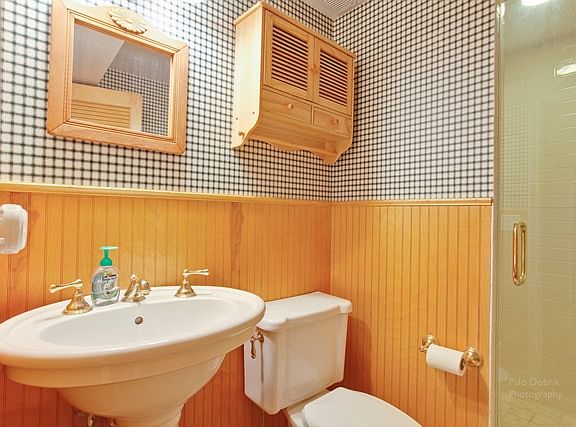 Basement bath with shower