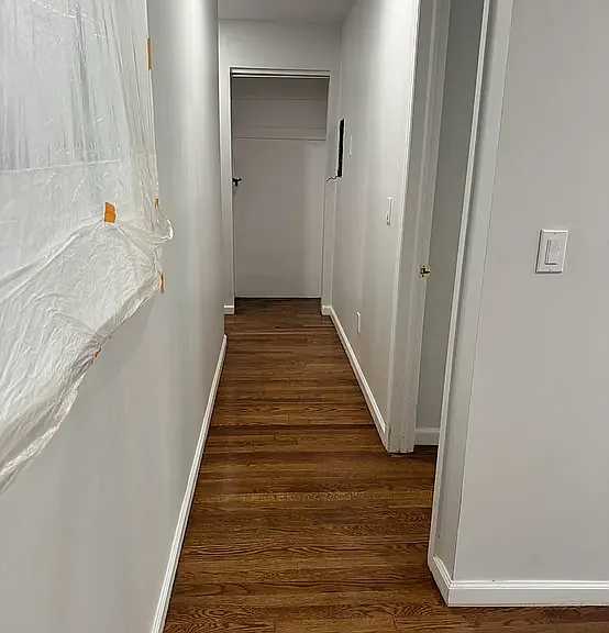 Hallway with Washer and dryer