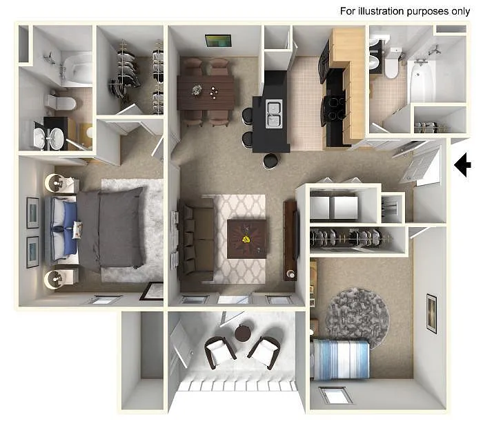 Floor plan 2x2A