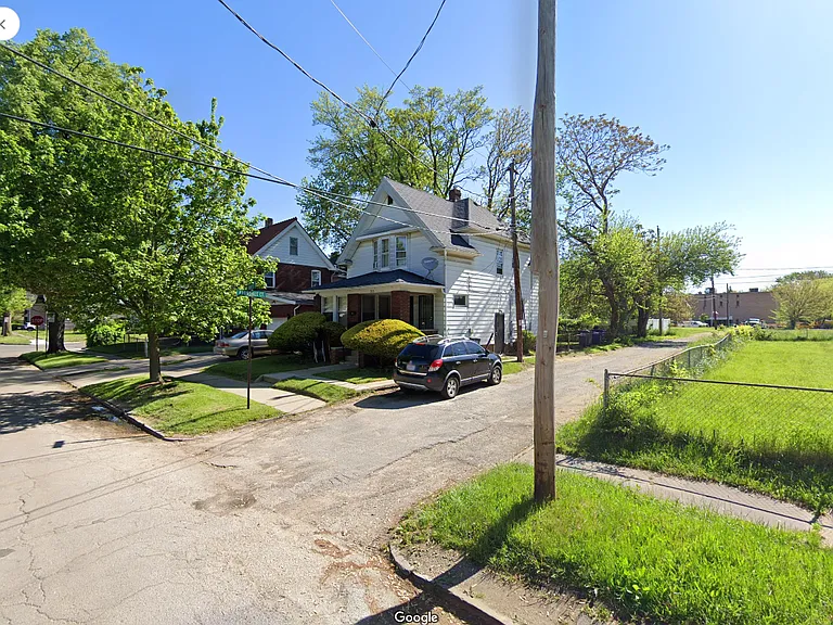 Douglas Center, park and basketball park at the end of alley (Forest Drive)