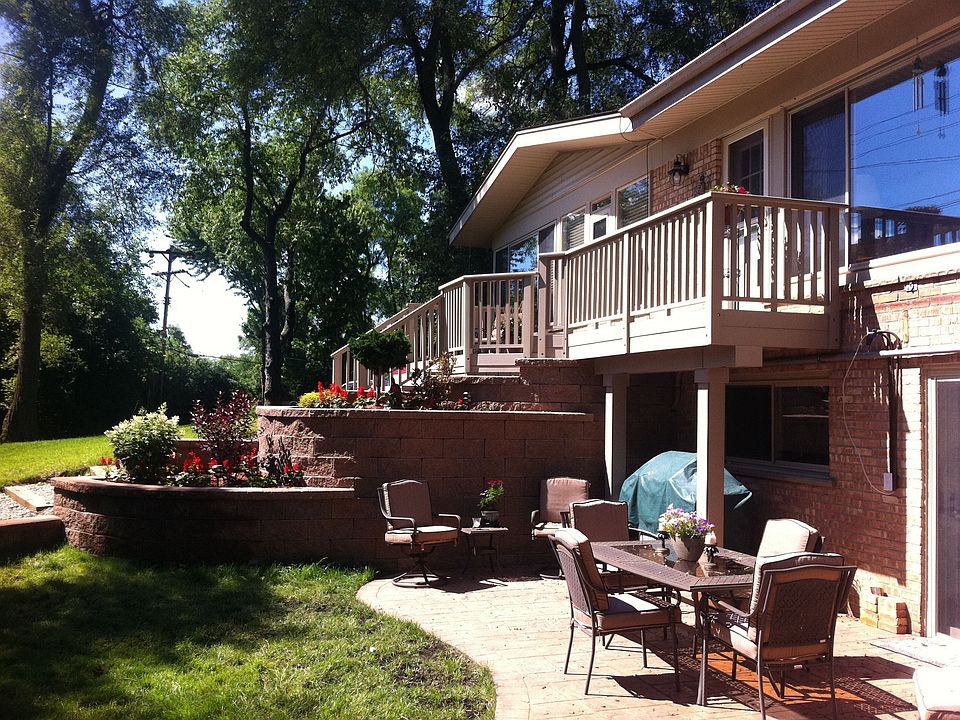 New patio and access deck