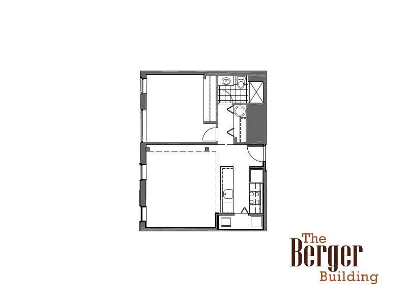 Floor plan 1 Bed - Type E