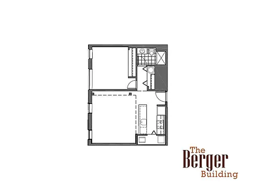 Floor plan 1 Bed - Type E
