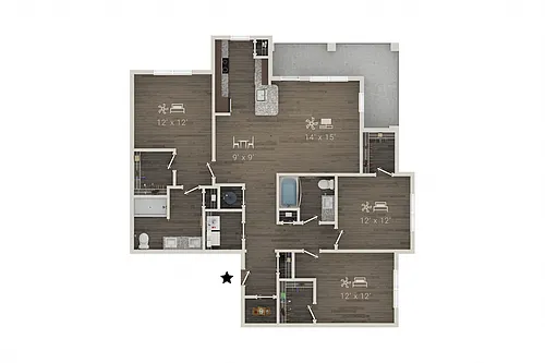 Floor plan C1