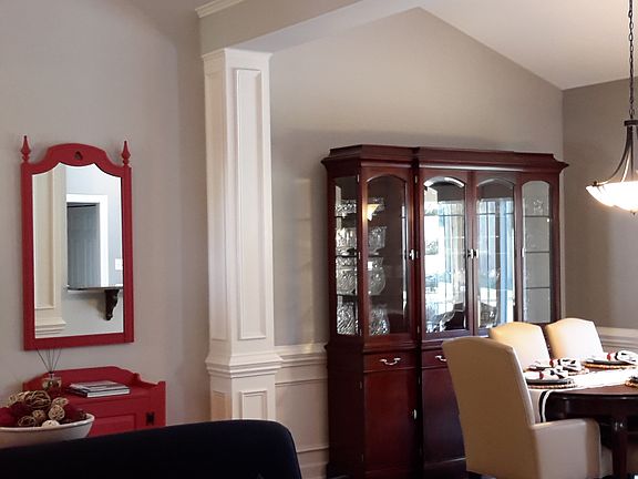 LR view to wainscotted DR