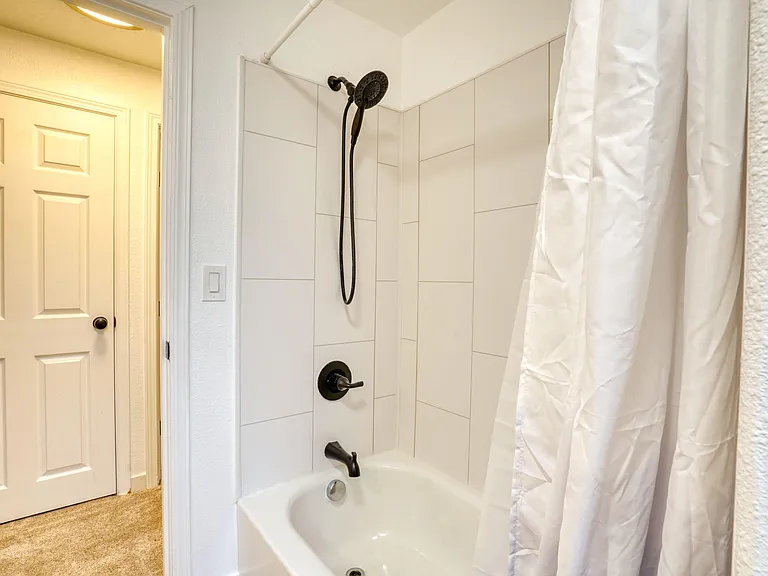 Relax and unwind in this newly remodeled bathroom.