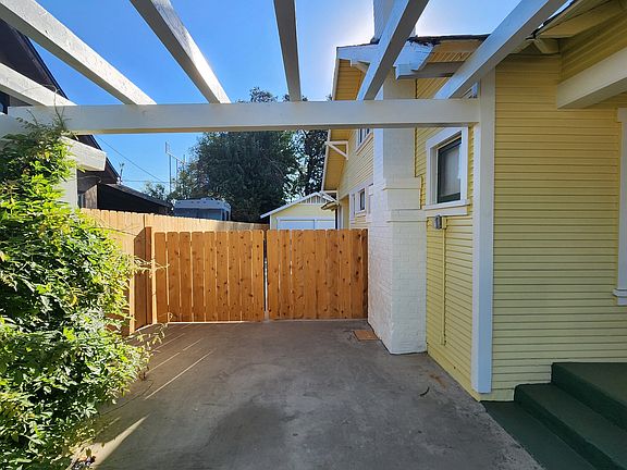 Gated driveway and arbor