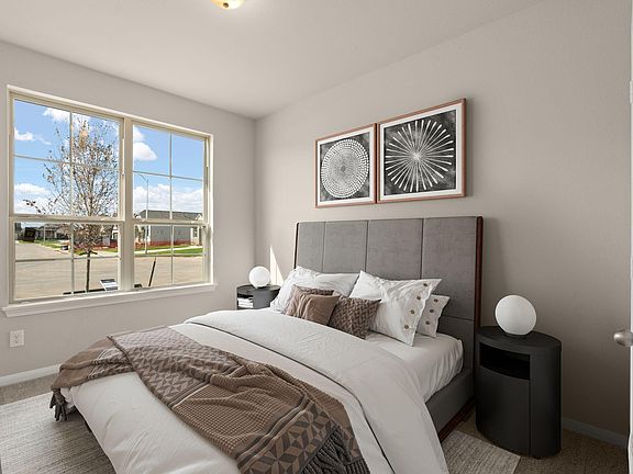 Secondary Bedroom. Note Sample product photo - actual exterior and interior selections may vary by