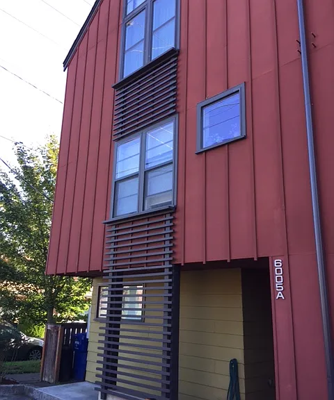 Welcome to 6005 Fauntleroy (not busy side), a sleek modern townhome with light and privacy.