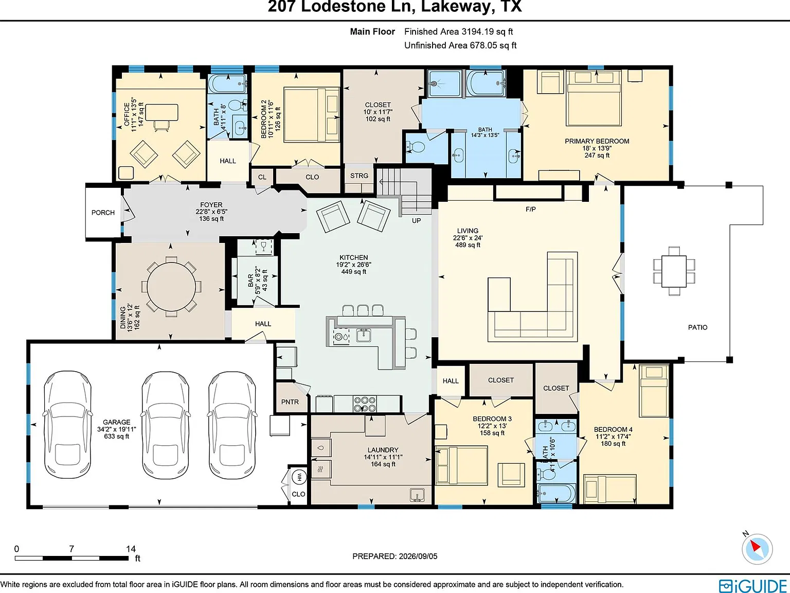 4 bed, 3.5 bath, 3642 sqft, $8,000 — Photo 3