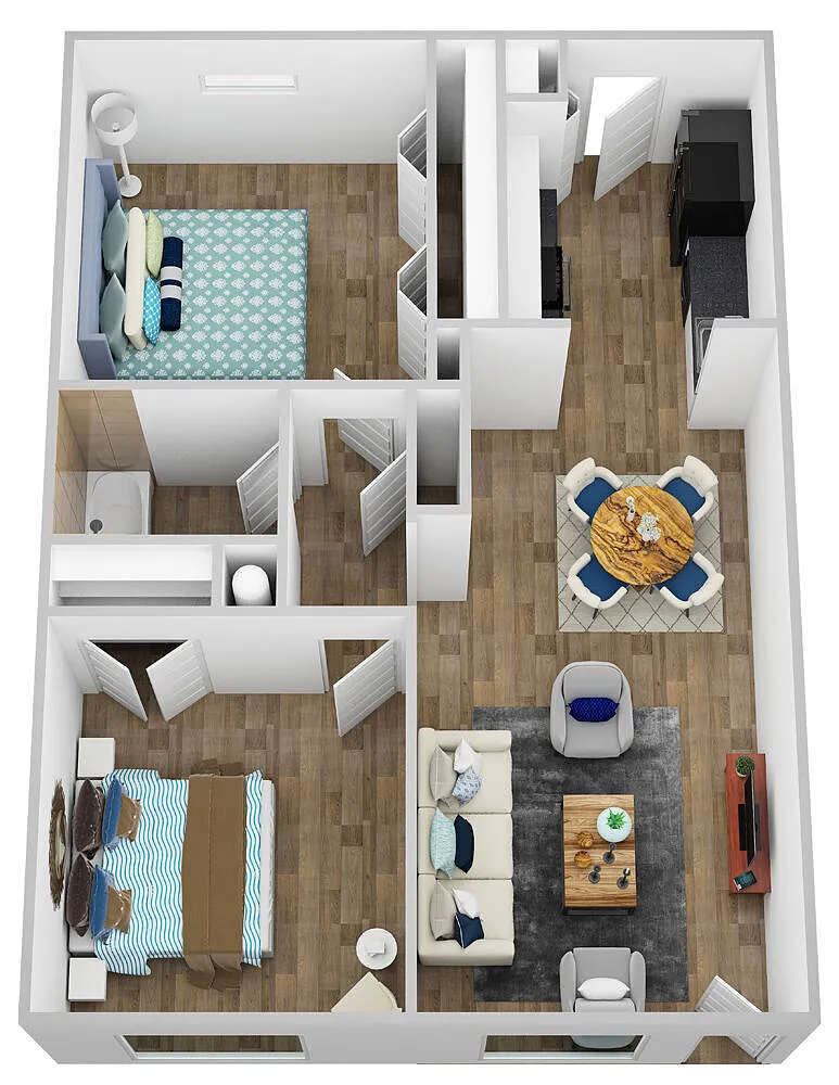 Floor plan 2 Bedroom A