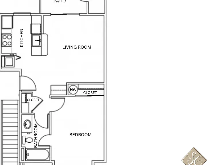 1x1 Standard l 623 sq ft l Silver Creek 1x1 Standard l 623 sq ft l Silver Creek