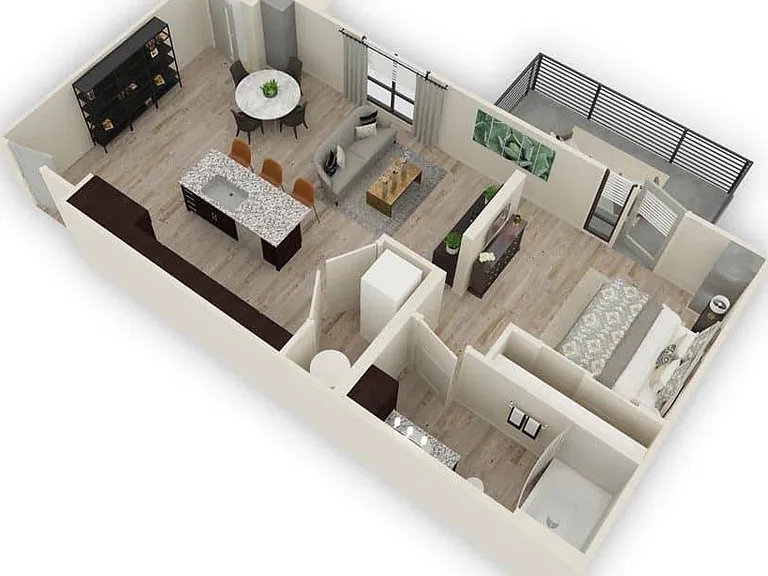 Sidney | Studio/1 Bath | 750-774 SF Sidney | Studio/1 Bath | 750-774 SF