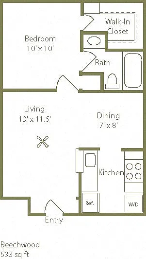 Floor plan Beechwood - Townhome
