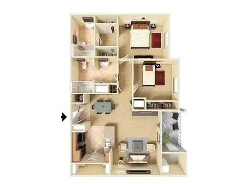 Floor plan B2-984