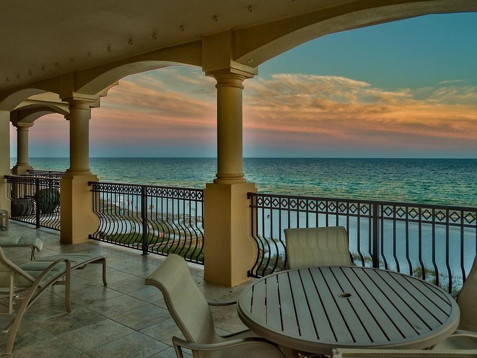 Sunset view from balcony