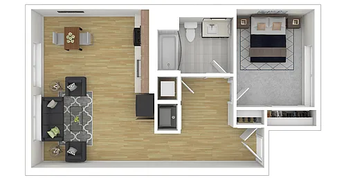 Floor plan 1H1