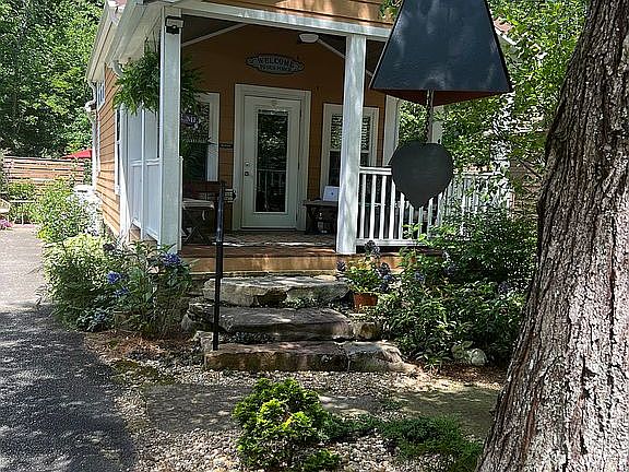 Natural stone steps