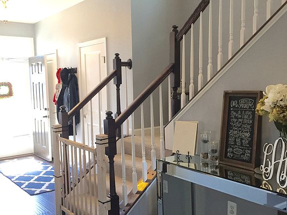 Front entry and stairs