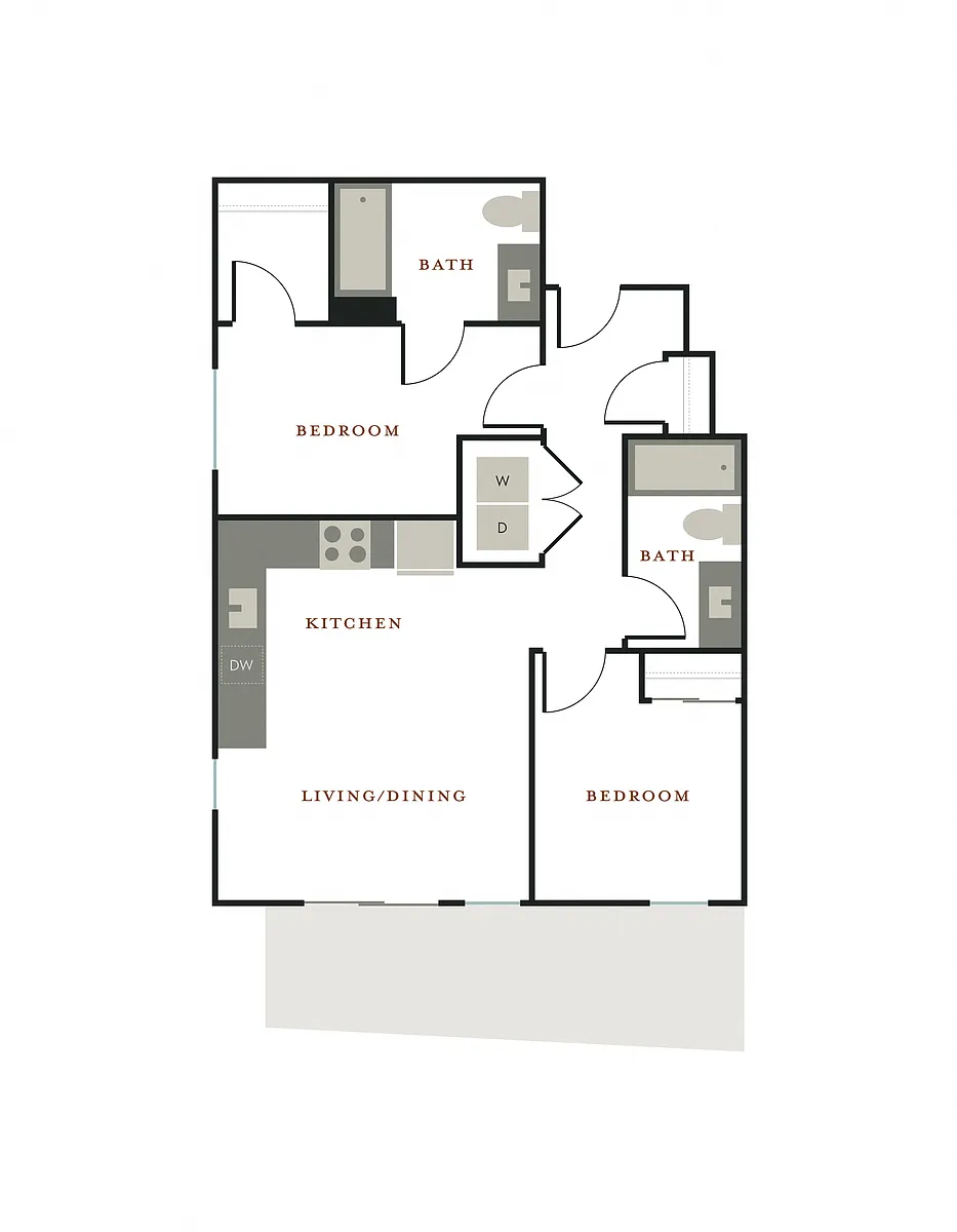 Floor plan 2X2 B