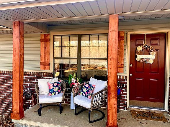 porch new beams and shutters