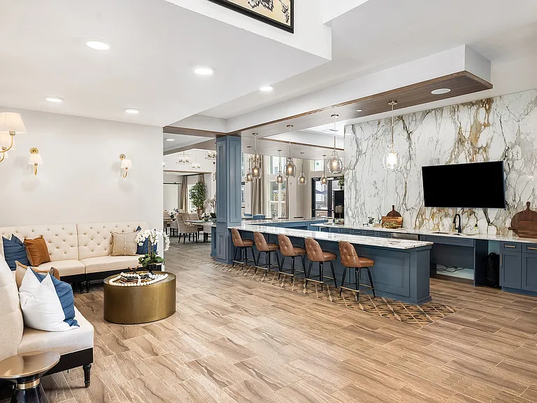 Front Entrance Sitting Area and Coffee Bar