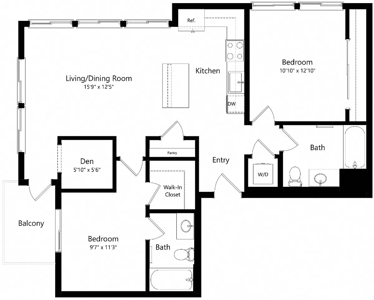 Floor plan B24D