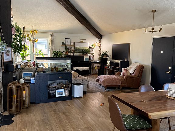 Front living room and dining area