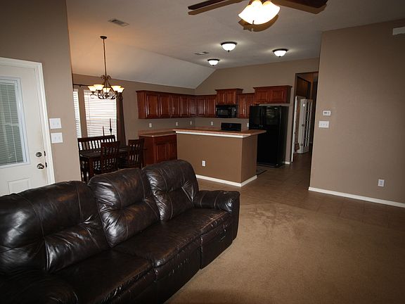 View from LR into Kitchen