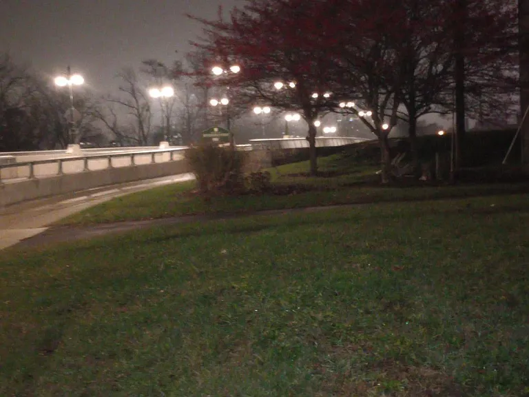 Van Buren street bridge, river Greenway access