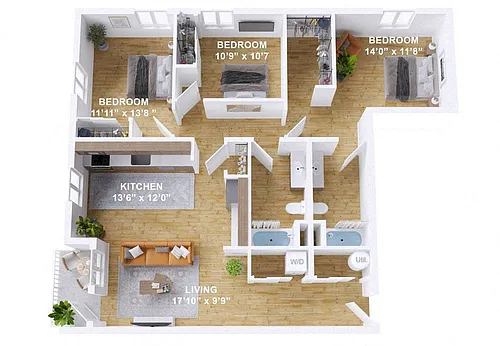Floor plan Emmer - D1