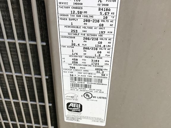 15 SEER A/C