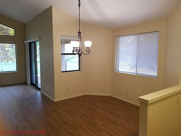 Dining area and living room