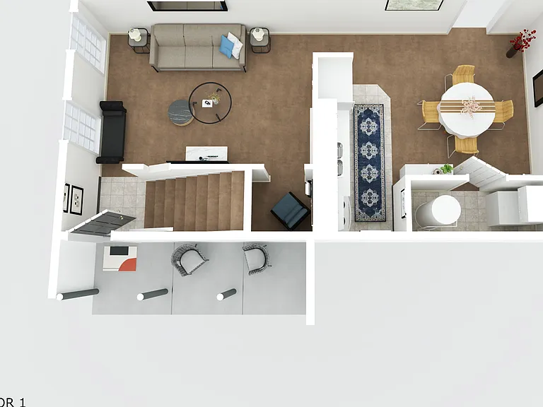Downstairs