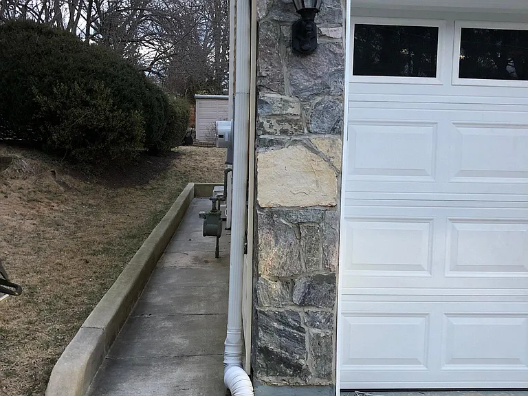 Walk way to your entrance by the garage